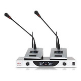 2 Microfonos Inalambrico Ganso Uhf Gbr Uhf-2600 