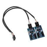 Tarjeta Madre Usb 9pin Header Splitter 1 A 4 Cable