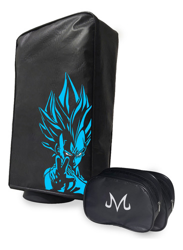 Funda Antipolvo P/ Ps5 + 2 Fundas Joystick - Majin Vegeta 