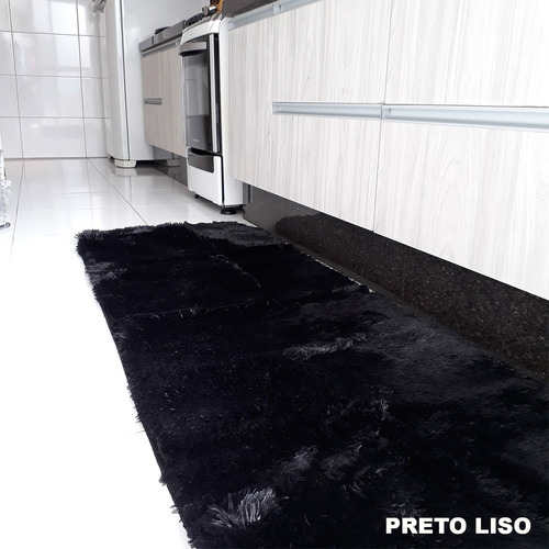 Tapete 0,55 X 1,00 Peludo Felpudo 40mm Sala Shaggy Luxo