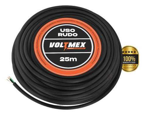 Cable Bimetal Uso Rudo Calibre 3x12 Con 25 Metros