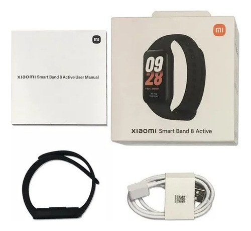 Xiaomi Smart Band 8 Mi Band 8 Active 1.47  5atm Malla Negra