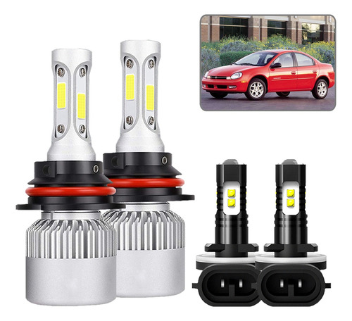 Kit Faros Led 8000lm Luz Alta Y Baja/niebla Para Dodge