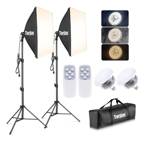 Kit De Iluminacion Para Fotografia Torjim Softbox  Iluminaci