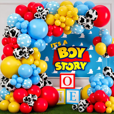Decoracion Globo De Feliz Cumpleaños Niños Caricatura Fiesta | Meses sin interés