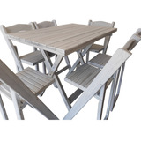 Muebles  O Comedor Alto Vintage Para Jardin Plegable