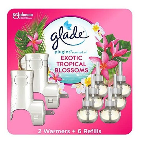 Kit Inicial Ambientador Glade Plugins, Flores Tropicales