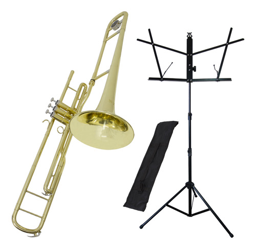 Kit Trombone De Pisto Tenor Tb 200pd New York + Estante S1