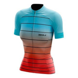 Camisa Ciclista Feminina 3xu Martini Bike Bicicleta 