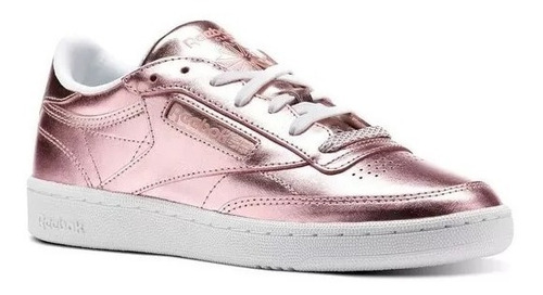 Reebok Zapatillas Club C 85 S Shine Gold/pink Mujer Cn0512