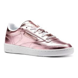 Reebok Zapatillas Club C 85 S Shine Gold/pink Mujer Cn0512