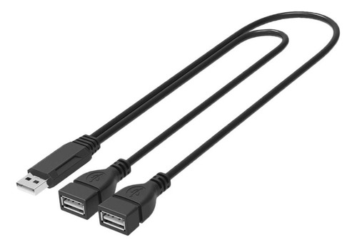 Usb 2.0 A Macho Para 2 Conectores Duplos Fêmeas Y Splitter H