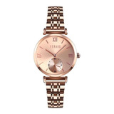 Reloj Feraud Paris Mujer Acero Todo Rose Moderno F5559 Lrg