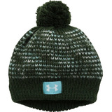 Under Armour Girls' Speckle Beanie, Downtown Green (330)/whi