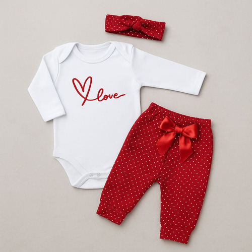 Conjunto Roupa Bebe Menina Frio Outono Inverno 100% Algodão