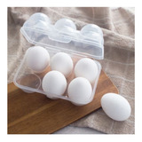 Huevera 6 Huevos Con Tapa Transparente Organizacion 