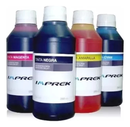 Tinta Imprek  P. Epson Kit 4 Colores X 250ml. T544 544 L3150