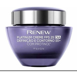 Renew Avon Platinum 55+ Dia Creme Rosto Anti-rugas Protinol 