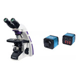 Microscópio Binocular Planacrom. Led 1600x + Camera Dig 14mp
