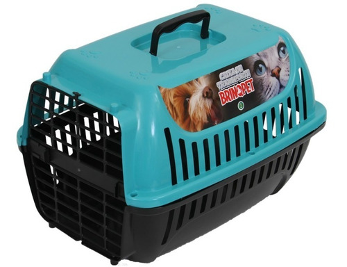 Brinqpet N2 Caixa Transporte Gatos Coelho Cão Pequeno 8kg Verde