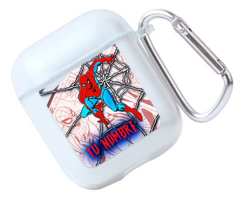 Funda Para AirPods Spiderman Personalizado Con Tu Nombre