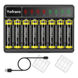 Baterias Aa Recargables, Paquete De 8 Baterias Recargables N