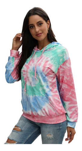 Nueva Sudadera Con Capucha Tie-dye Para La Primavera