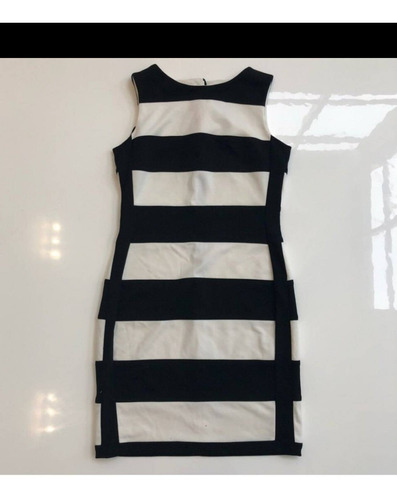 Vestido Calvin Klein T6 M Civil Hermoso Cierre Atrás Estilo 