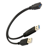 2 Puertos Usb 3.0 Al Adaptador Del Cable De