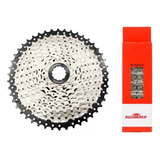 Cassete K7 Bike Mtb 10v 11/46 Dentes + Corrente Sunrace 10v