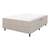 Cama Box Colchão Casal Espuma D33 New Millenium Bege - 120kg