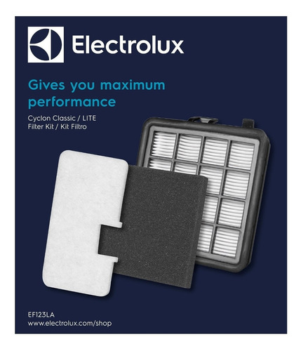 Kit De Filtros Para Aspiradora Lit21 Electrolux Ef123la