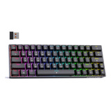 Dierya T63 Teclado Mecanico Inalambrico 60% Para Juegos, Blu