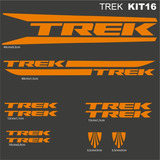 Trek  Kit16 Sticker Calcomania Para Cuadro De Bicicleta