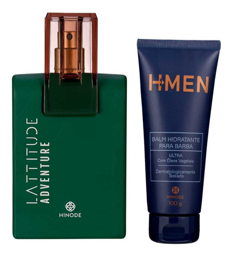 Kit Perfume Latitude Adventure. Hidratante Barbear.