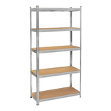 Estante Metalico Organizador Rack Metalico Anaquel Color Marrón