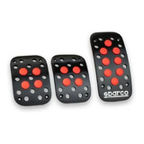 Pedal Sparco Negro Bolitas Rojo