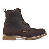 Bota Hombre Moto Botin Trabajo Biker Workland 89738 Café