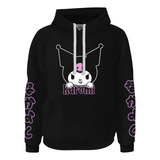 Hoodie Buzo Buso Saco Dark Anime Goth Kawaii Kuromi Skull