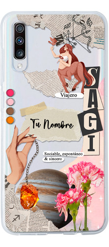 Funda Para Galaxy Mujer Signo Zodiaco Sagitario Con Nombre