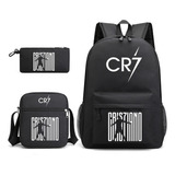 3 Piezas Mochilas De Cristiano Ronaldo 7