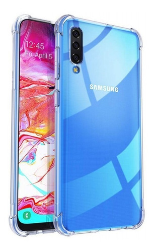Funda Tpu Para Samsung Galaxy A70 Clear Antishock Reforzada