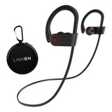 Audifonos Deportivos Inalambricos Bluetooth Microfono Color Negro Linkon