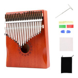 21 Teclas Portátil De Madera Kalimba Pulgar Piano Mbira Con