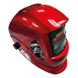 Careta Electrónica Soldar Automática Adir 11704 Color Rojo