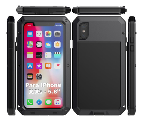 Carcasa Metálica Para iPhone X Xs Max Xr Lunatik Extreme