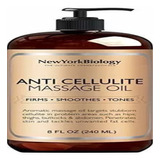 New York Biology - Aceite De Masaje Anticelulitico, 240 Ml