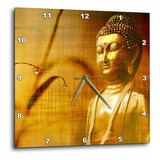 Buda Dorado Con Asia Bambú Zen Yoga Fe Religión Reloj...