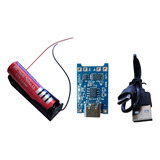 Porta Bateria + Pila 18650 + Modulo Tipo C + Cable Usb C 