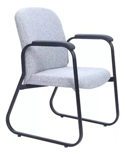 Cadeira Poltrona Fixa Almofadas Espuma -recepção Consultório